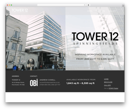 Screenr WordPress theme - tower12-manchester.co.uk
