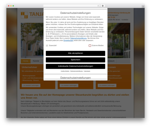 Skeleton WordPress theme - steuerberatung-nienburg.de