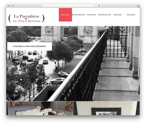 Theme WordPress cherry - laparenthese.immo