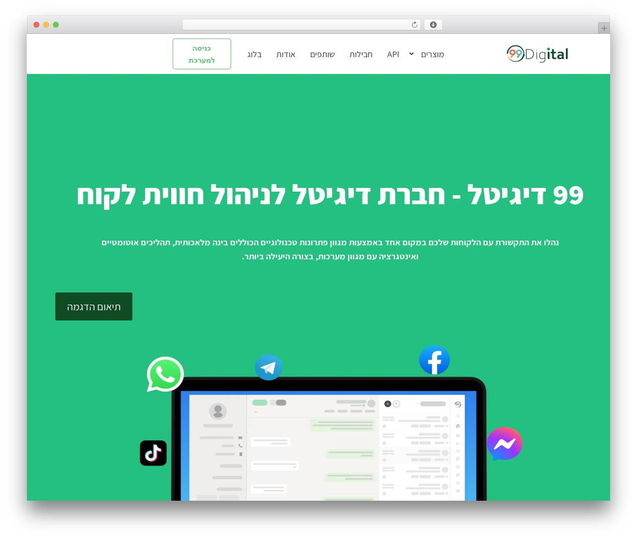 WordPress theme Hello Elementor - 99digital.co.il