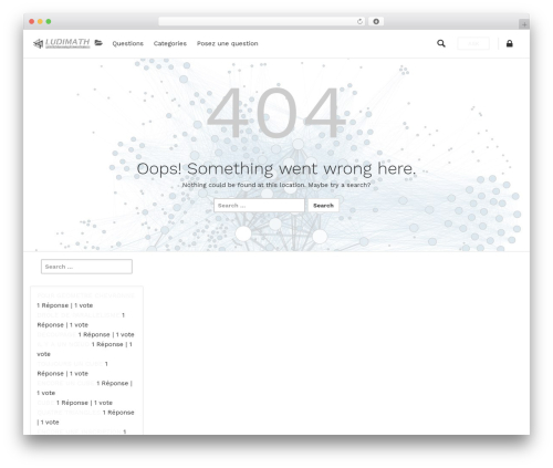 AskBug WordPress theme - ludimath.com