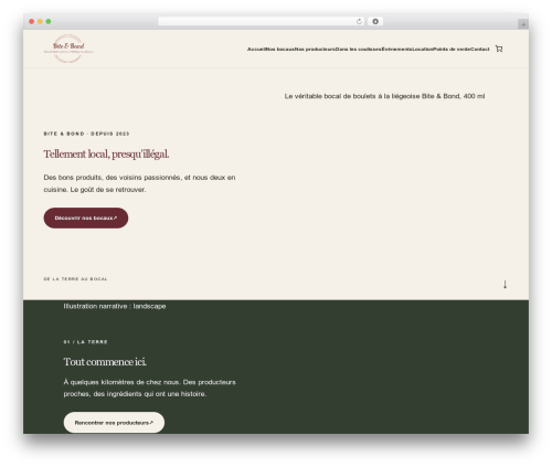 Bite & Bond theme WordPress - biteandbond.com