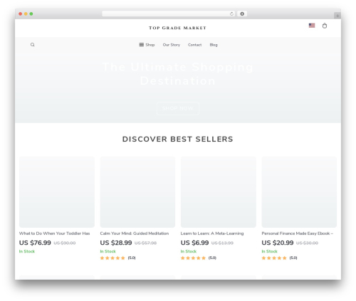 Botticelli best WooCommerce theme - topgrademarket.shop