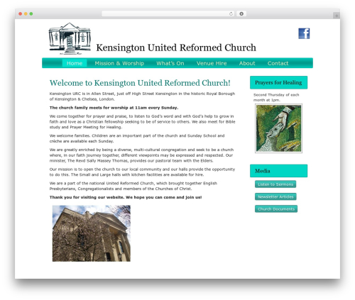 desgin2015 premium WordPress theme - kensingtonurc.org.uk