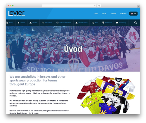 First WordPress theme - levier.cz