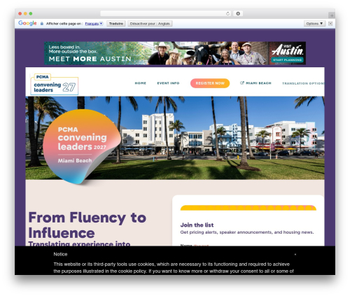 Lambda theme WordPress - conveningleaders.org