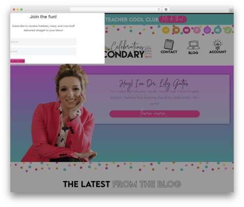 Page Builder Framework premium WordPress theme - celebratingsecondary.com