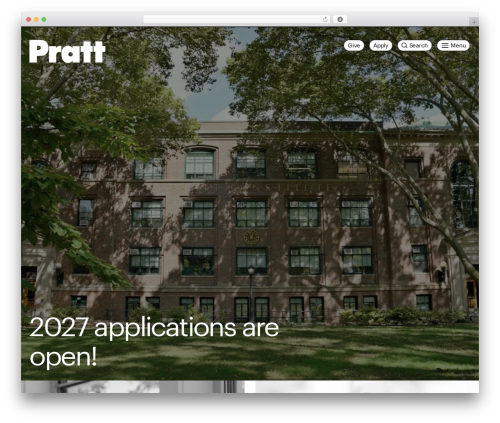 Pratt WordPress theme - www.pratt.edu