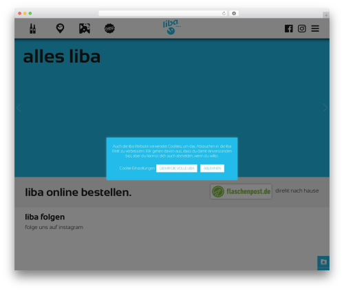 Theme WordPress LIBA - liba-trinken.de
