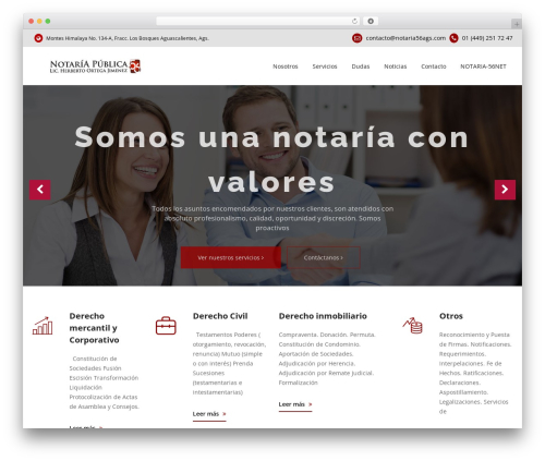 Viktor WordPress theme - notaria56ags.com