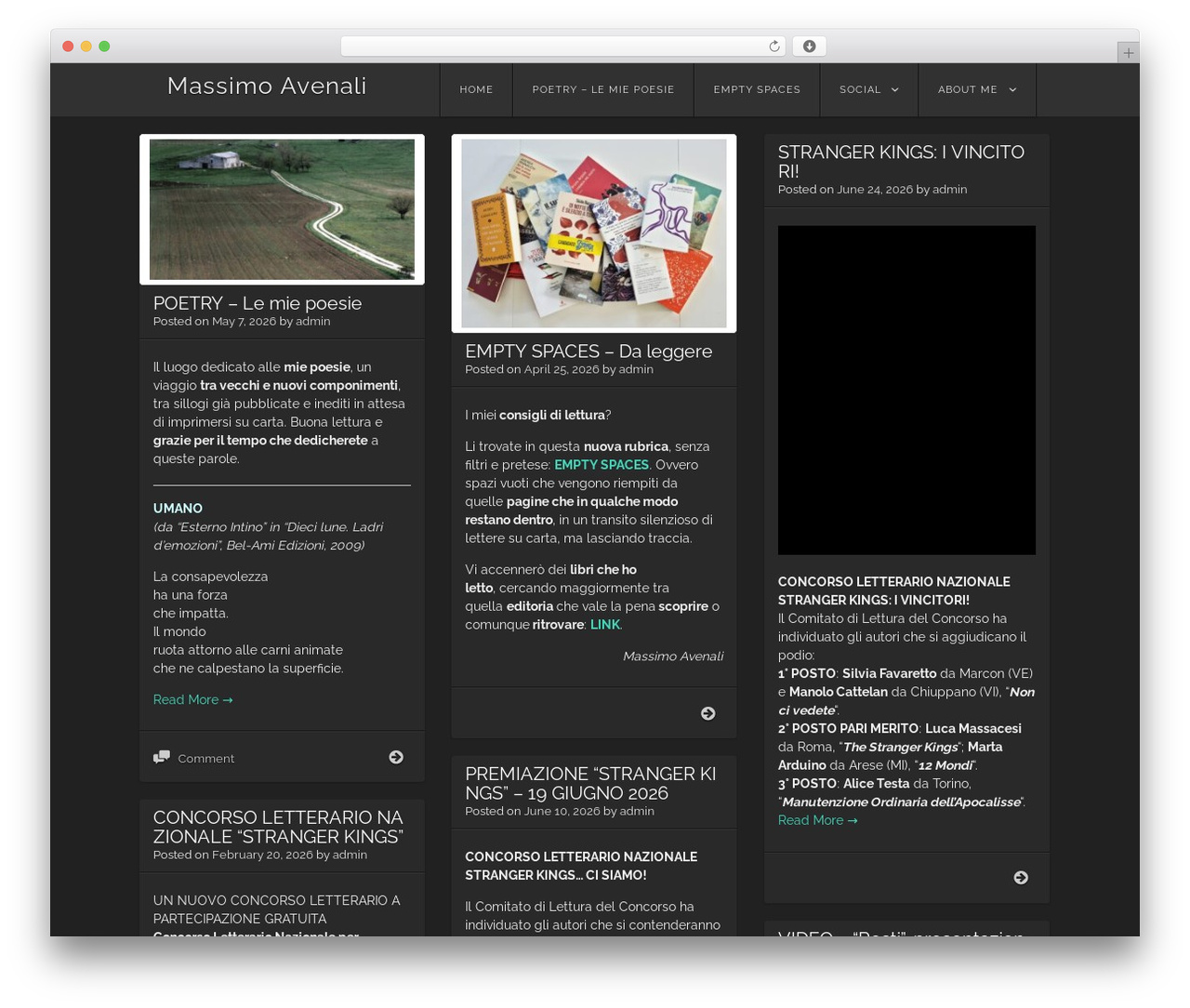 Visual free WordPress theme - massimoavenali.it Visual free WordPress theme - massimoavenali.it