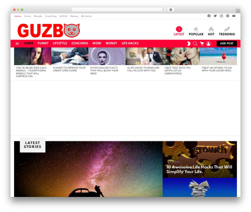 Snax WordPress plugin - guzbo.com