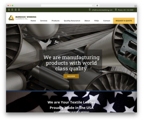 WordPress theme manufacturing - murdockwebbing.com