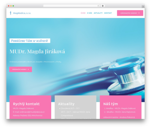 Medicate core WordPress plugin - mudrjirakova.cz