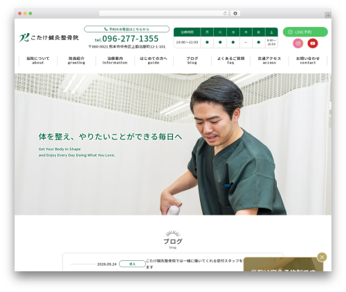 WordPress website theme プロジェクトテーマ - kajiyamachi-seikotsuin.com
