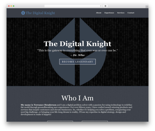 WordPress website theme Divi - thedigitalknight.com