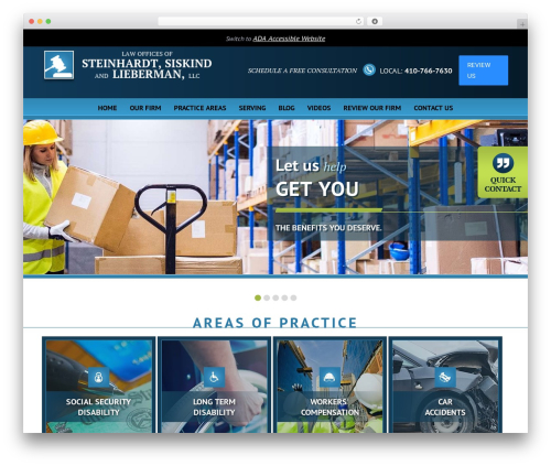 WordPress website theme Steinhardt Responsive Website - steinhardtlawfirm.com