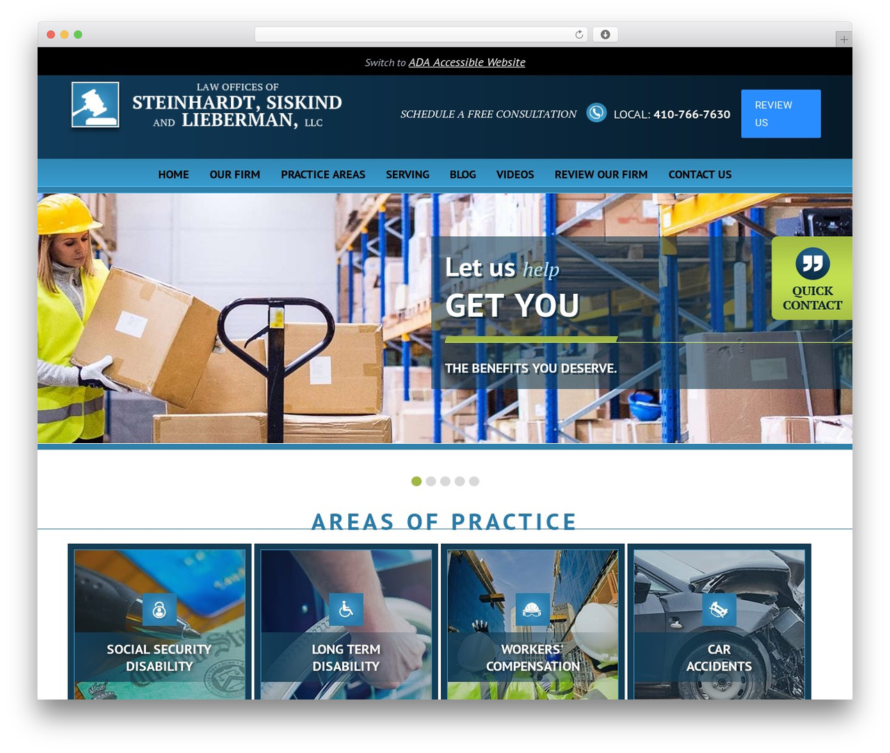 WordPress website theme Universal - steinhardtlawfirm.com