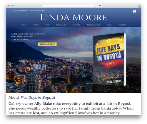 Novelist (novelist) free WordPress plugin - lindamooreauthor.com
