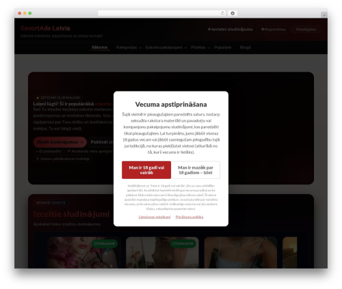 ClassiPress WordPress theme - escortadslatvia.com