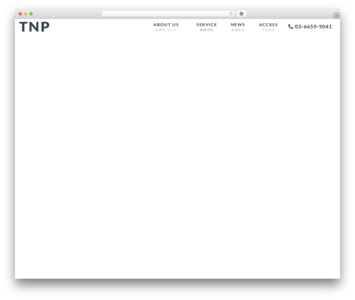 custom WordPress theme - tnp-planning.com