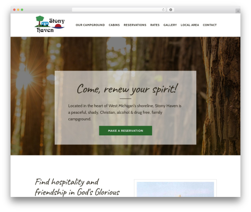 Envigor top WordPress theme - campstonyhaven.com