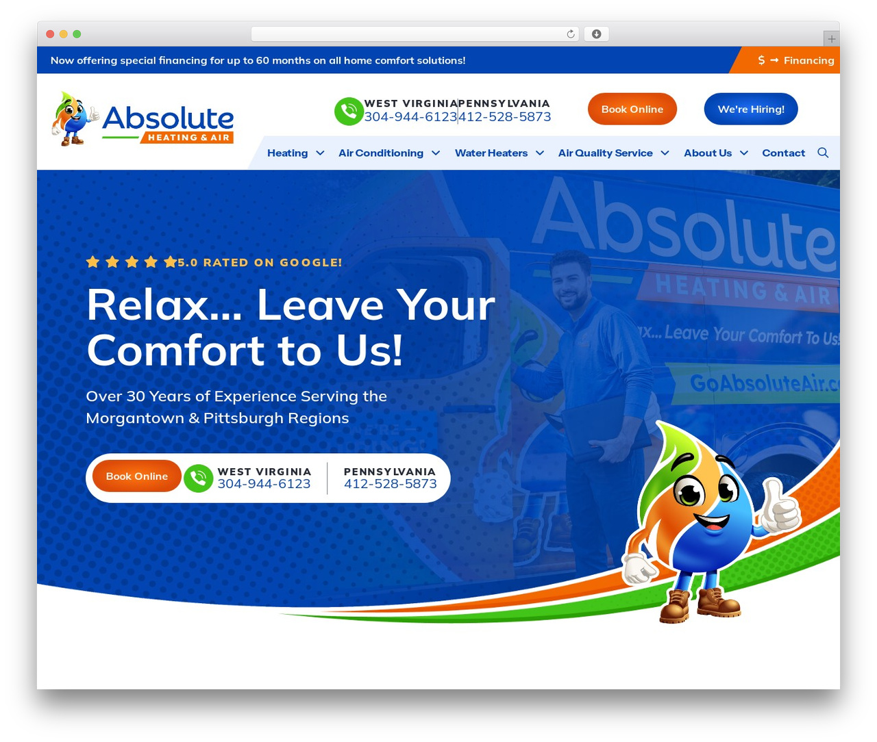 Pro WordPress theme - goabsoluteair.com