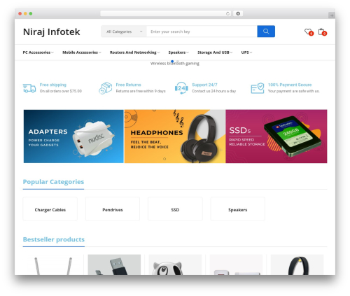 rozer WordPress store theme - nirajinfo.com