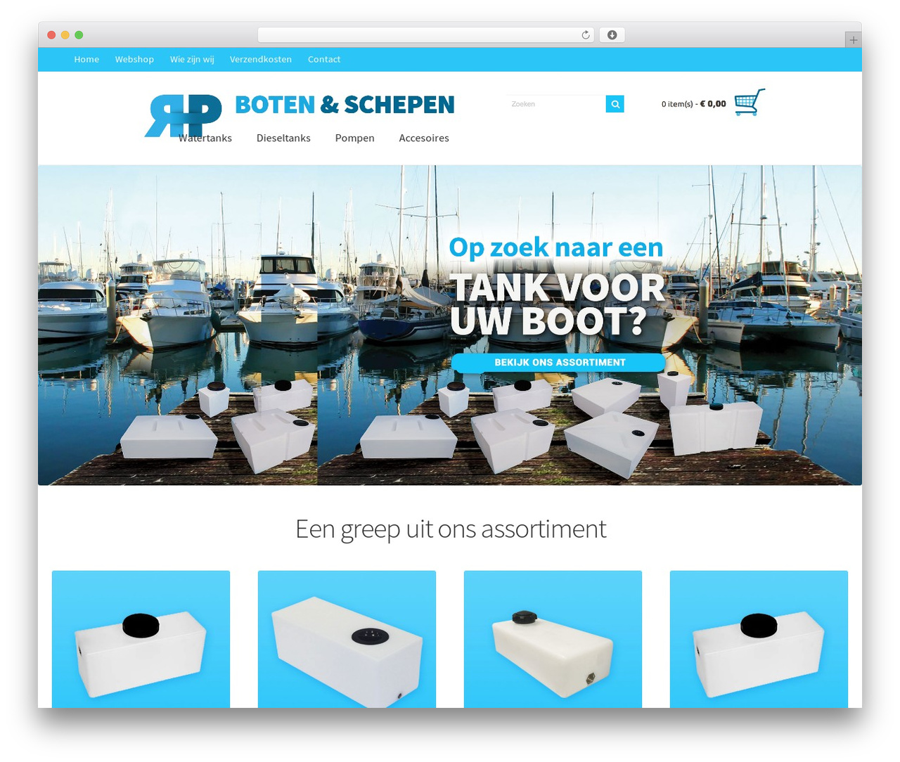 Storefront theme WordPress - kampeertank.com