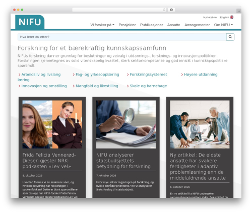 Theme WordPress Bootstrap Component Blox - nifu.no