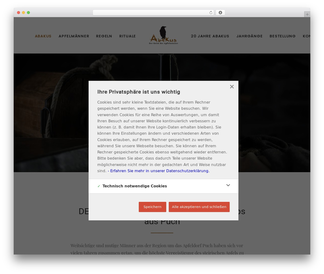 Uncode WordPress website theme - abakus-puch.at