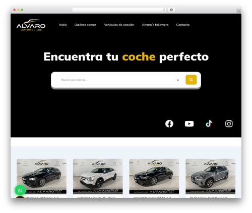 Vehica theme WordPress - automovilesalvaro.com