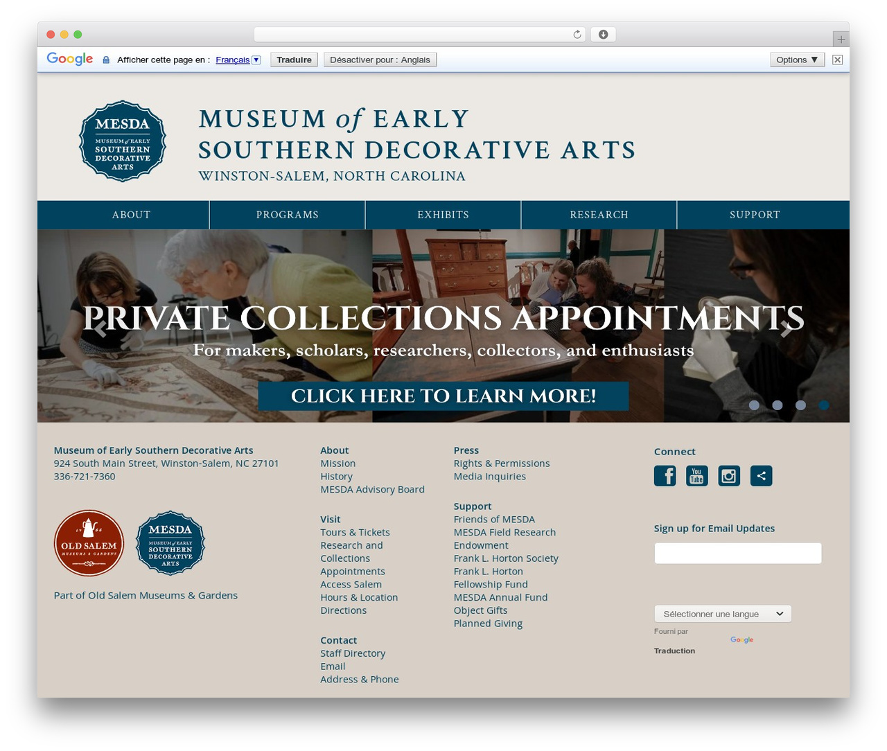 WordPress theme Mesda Theme - mesda.org