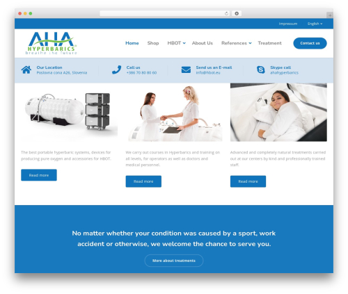 WordPress theme Physio-qt - breathethefuture.com