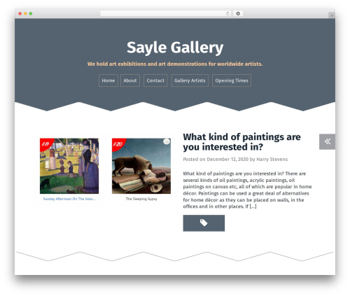 WordPress theme Roda - saylegallery.com