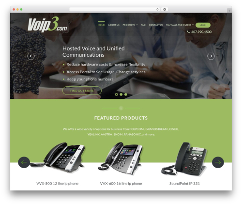 WordPress website theme Beaver Builder Theme - voip3.com