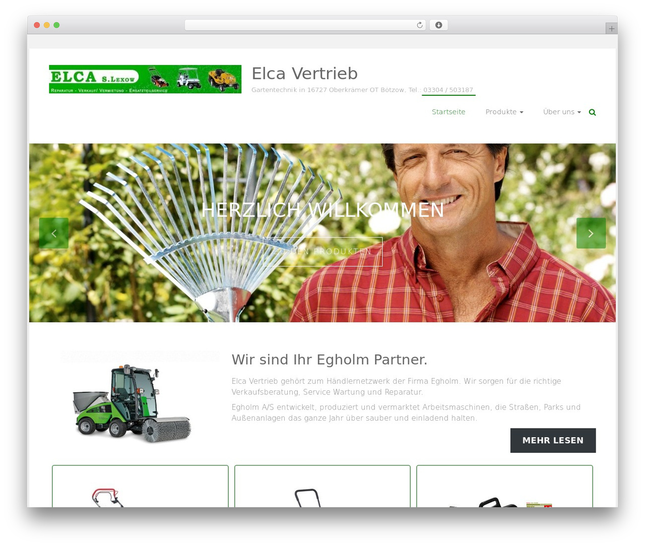 Ample company WordPress theme - elca-vertrieb.de