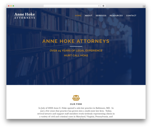 Beaver Builder Theme WordPress theme - annehokelaw.com