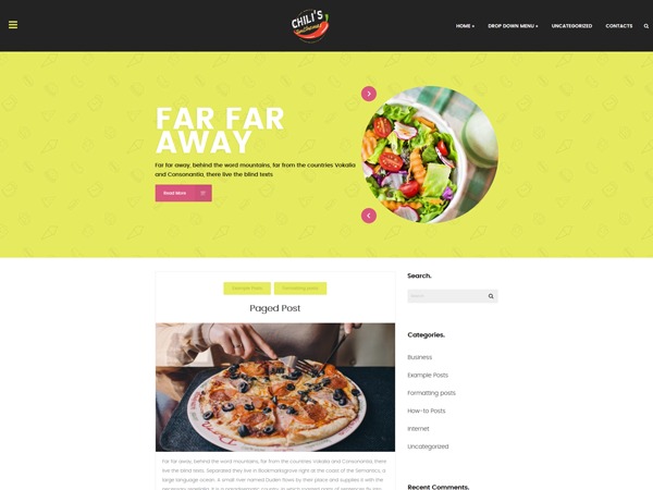 chilis WordPress theme by kunal