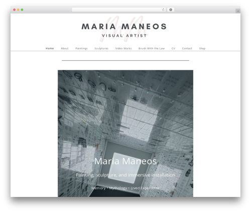 clark WordPress theme - mariamaneos.com