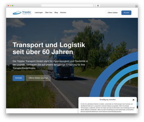 Divi theme WordPress - tripplertransport.de