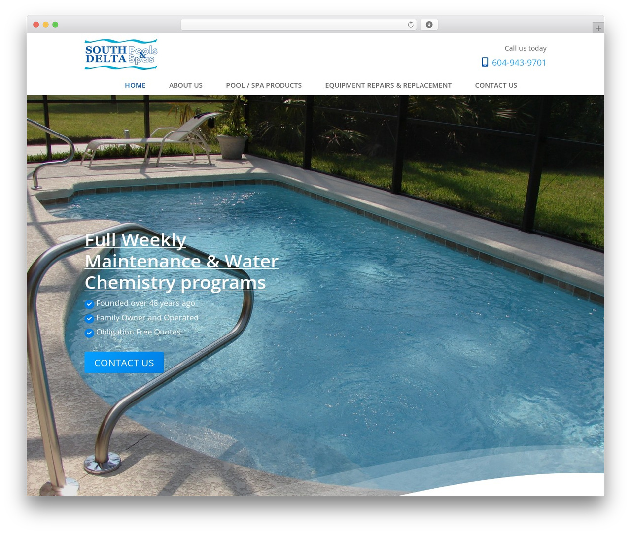 Divi WordPress theme - southdeltapools.com