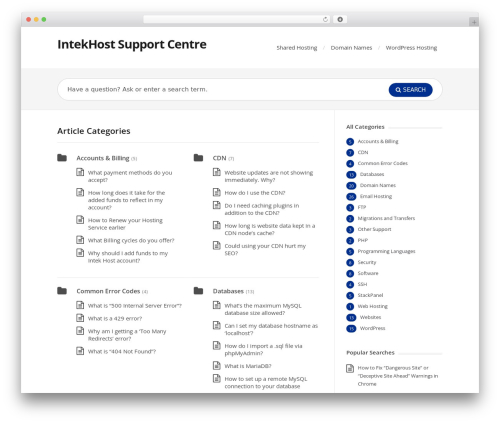 Knowhow tools WordPress plugin - support.intekhost.net