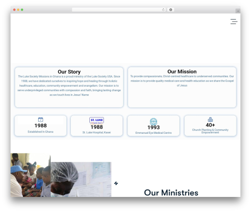 Medicross WordPress theme - lukemissions.org