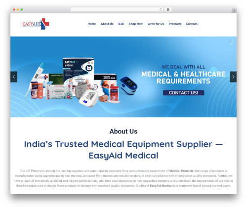 Medixi medical WordPress theme - easyaidmedical.com