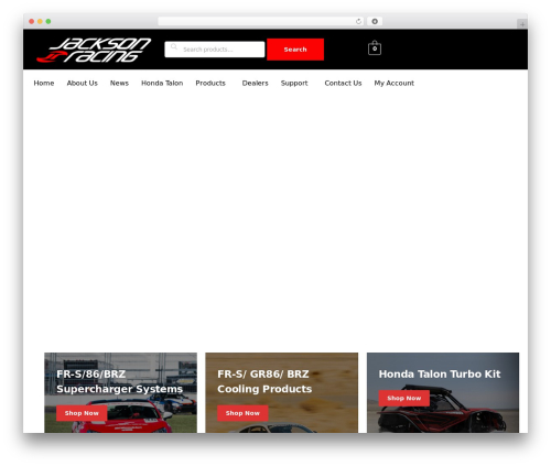 Shoptimizer WordPress ecommerce theme - jacksonracing.com