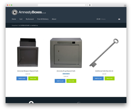 Storefront WordPress store theme - amnestyboxes.co.uk
