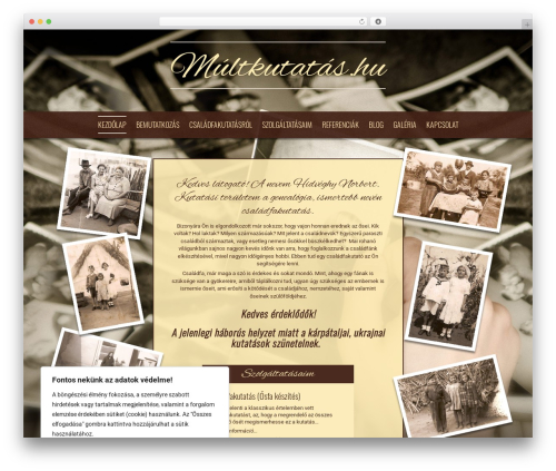 Theme WordPress Multkutatas - multkutatas.hu