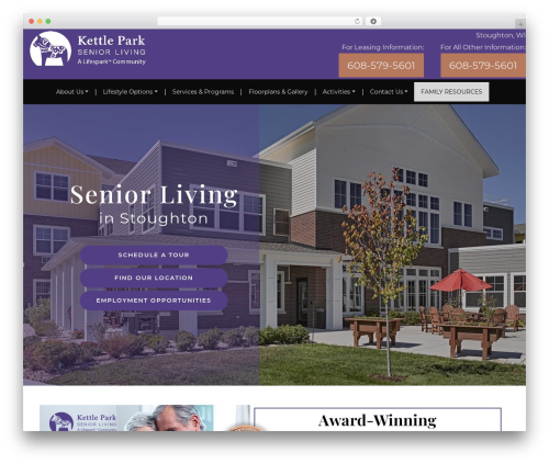 Custom blocks WordPress plugin - kettleparkseniorliving.com
