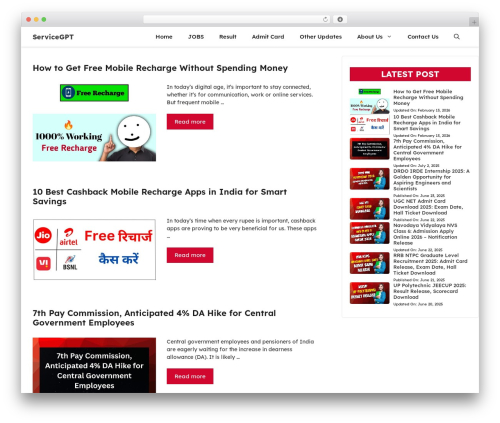 Theme WordPress GeneratePress - servicegpt.in